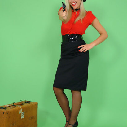 Sarah Matty Stick Em Up Pinup