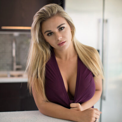 Tahlia Paris Stripping In The Kitchen