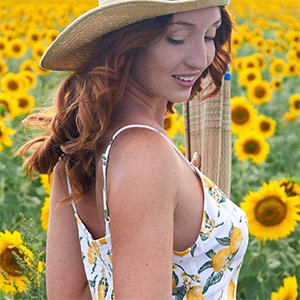 Red Fox Sunflower Fields The Emily Bloom