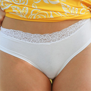 Private School Jewel White Panties