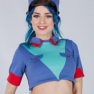 Jewelz Blu Pokemon Officer Jennifer VR Cosplay X