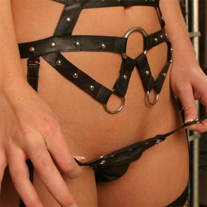 Kari Sweets Kinky Leather Lingerie