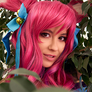 Eyla Moore League Of Legends Ahri Spirit Blossom VR Cosplay X