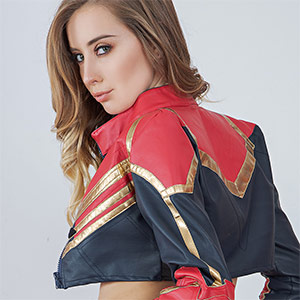 Haley Reed Captain Marvel XXX Cosplay.